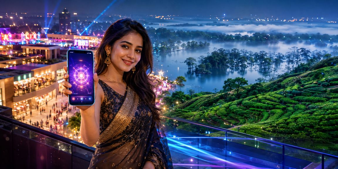 সিলেটের চা বাগানে মোবাইলে w100 বেটিং অ্যাপ ব্যবহার